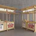 Wooden Outdoor Stalls With Grill Focus Signs And Reciprocity Branding