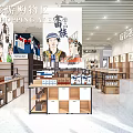Supermarket Department Store Tourist Shopping Interior With She Ethnic Commodity Display And Traditional Shelves