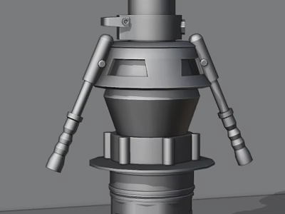 Advanced Intelligent Machine Featuring Metal Mechanical Arms And Robotic Structure Design 3d model