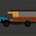 TATA ACE Truck Blue Front With Yellow Cargo Body And Roof Rack
