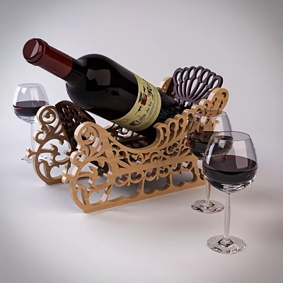 Wine Bottle 3d model