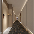 Modern Away Hotel Entrance Away 3d model