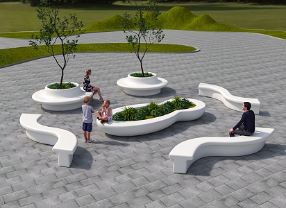 Landscape Seat 3d model