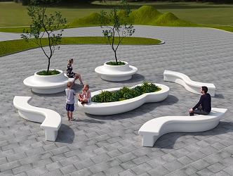 Landscape Seat 3d model