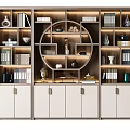 New Chinese Bookcase Combination 3d model