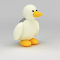 Science and Technology Exhibition Hall Featuring Cute White Duck Interactive Toy 3d model