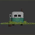 Modern bus minibus minivan driverless bus 3d model
