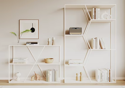 Modern Storage Rack 3d model