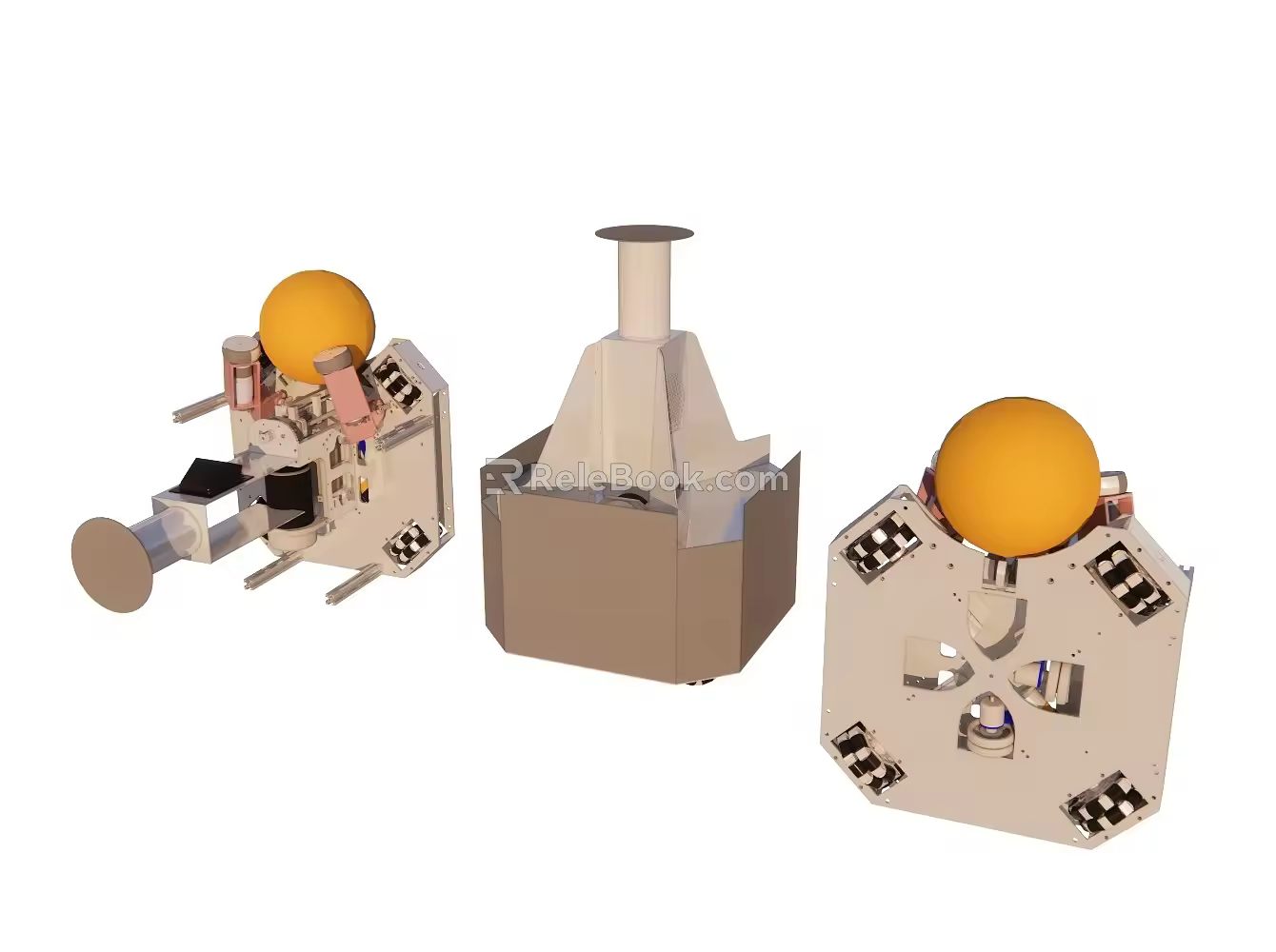 Kicking Soccer Robot 3d model