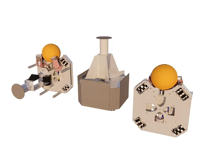 Kicking Soccer Robot 3d model