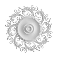 Ornate Ceiling Medallion With Intricate Scroll Design For Decorative Lighting Fixture 3d model