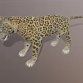 Realistic Reptile 3D Model With Leopard Print Pattern And Open Mouth Design 3d model