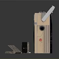 Classic Vintage Boombox Electronic Radio With Cassette Tapes And Retro Design