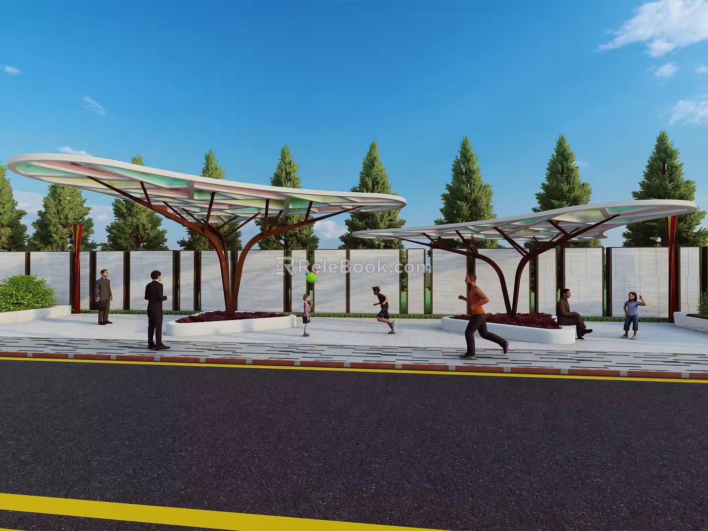 Featured Gallery Featured Landscape Pavilion 3d model