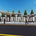 Featured Gallery Featured Landscape Pavilion 3d model