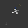 Flying Dragon With Dark Wings Sharp Horns And Scaly Body In Flight