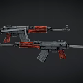Modern AK74 Assault Rifle Automatic Rifle 3d model