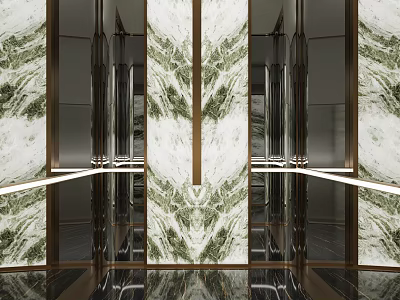 Modern Elevator Car Elevator 3d model