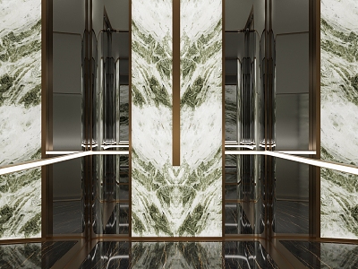 Modern Elevator Car Elevator 3d model