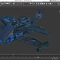 Advanced Cosmic Spacecraft 3D Model With Aerodynamic Structure And Green Exterior