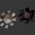 Cute Plush Octopus Home Decor Furniture Toys In Light Gray And Dark Purple