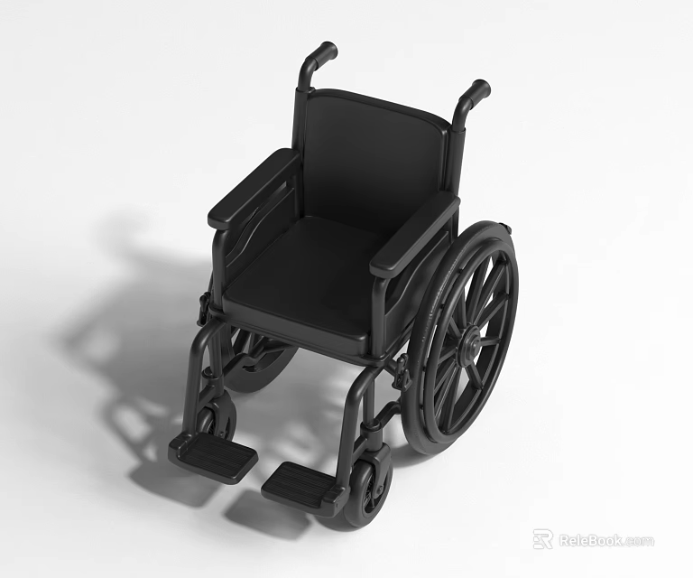 Outdoor Landscape Sculpture Depicting Wheelchair With Artistic Metal Structure Design 3d model 