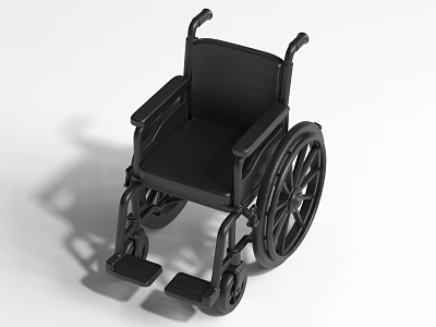 Outdoor Landscape Sculpture Depicting Wheelchair With Artistic Metal Structure Design 3d model
