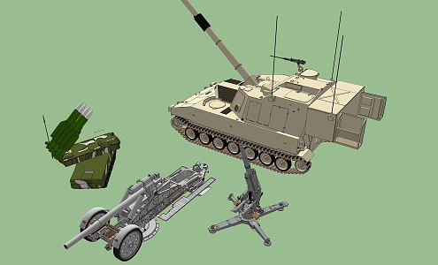 Modern Tanks 3d model