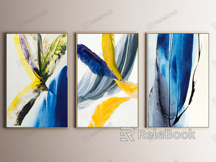 modern abstract painting abstract art painting model