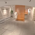 Rendersosa Clothing Store Interior With White Mannequins Orange Decorative Balls Display Racks And Modern Lighting