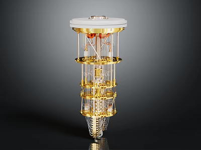 Intricate Gold And White Multi Layered Ornate Decorative Tower Structure Model 3d model