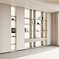Modern Decorative Cabinet Interior Design With Open Shelves And Storage Spaces