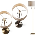 Modern minimalist floor lamp 3d model