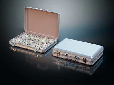 Modern Box Cash Box Banknote Paper Currency Cartoon Box 3d model Modern Box Cash Box Banknote Paper Currency Cartoon Box 3d model