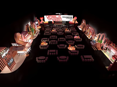 Modern Liquor and Tobacco Store Interior With Well Arranged Wine Racks And Cigarette Displays 3d model
