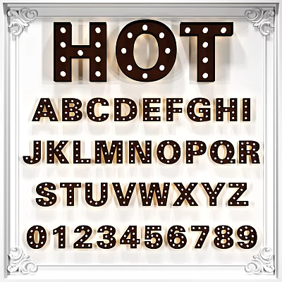 Modern decorative lamp letter lamp combination 3d model Modern decorative lamp letter lamp combination 3d model