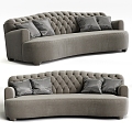 PROMEMORIA Rodolfo multi-person sofa pull button sofa sofa sofa classic pull button sofa soft bag sofa cushion 3d model