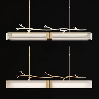 Light Luxury Chandelier Combination 3d model