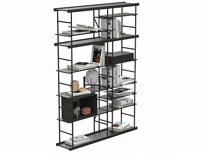 Modern Jewelry Decorative Rack Table Lamp Books 3d model