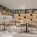 Modern Perfume And Laundry Detergent Shop Exterior With Glass Facade Painted Murals And Greenery