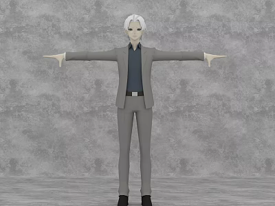 Anime Characters Cartoon Characters Suit Teenagers 3d model Anime Characters Cartoon Characters Suit Teenagers 3d model