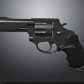 Vintage Revolver Weapon Featuring Metal Construction And Ergonomic Grip