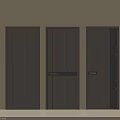 Modern Wooden Hinged Doors With Decorative Patterns And Design Details