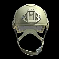 Tactical Protective Helmet With Metallic Face Shield And Adjustable Straps