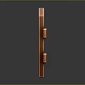 Realistic Brown Wooden Fence With Wood Grain Design And Picket Posts