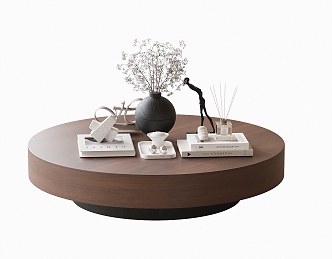 Modern round coffee table 3d model