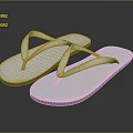 White Flip Flops with Simple Design for Comfortable Summer Everyday Wear and Textured Sole