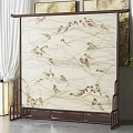 New Chinese Style Screen Partition 3d model