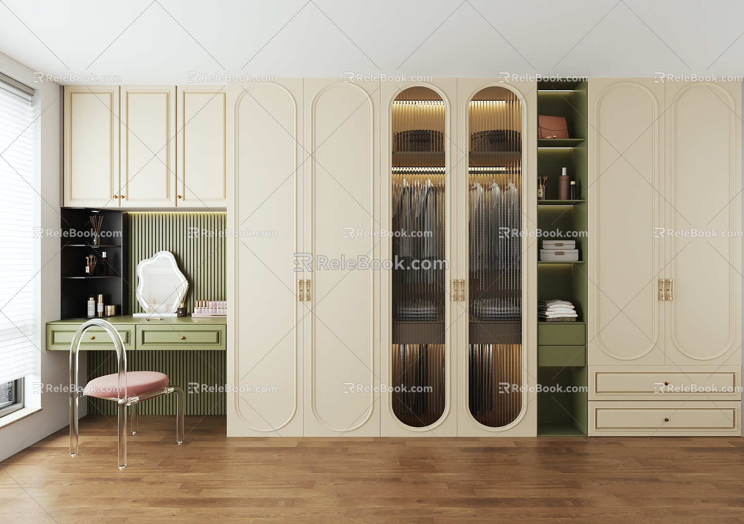 French wardrobe 3d model