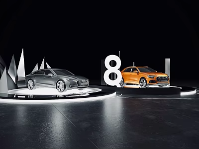 Modern Showcase Shelves With Adjustable Layers And Metal Frames For Retail Product 3d model